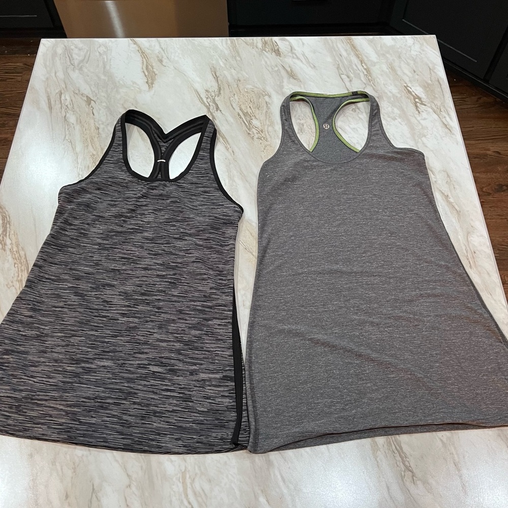 Set of two Lululemon racer back workout tanks